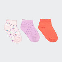  Charly Invisible 3 Pack Socks for Girls